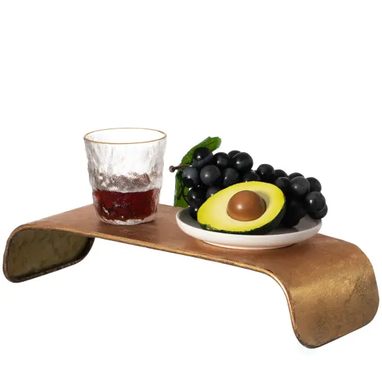 Decorative Metal Gold Stand Rectangular Shape Rustic Tray and PC Monitor Stand {2}