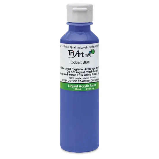 Tri-Art Liquid Artist Acrylics - Cobalt Blue, 120 ml bottle {1}