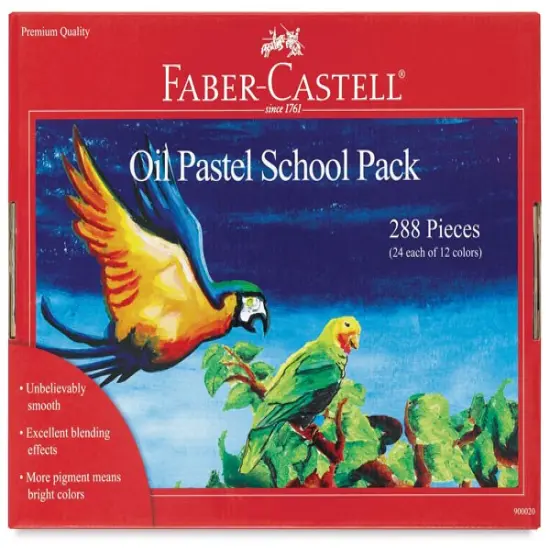 Faber-Castell Grip Oil Pastel Set - Assorted Colors, Classroom Pack, Set of 288 {1}
