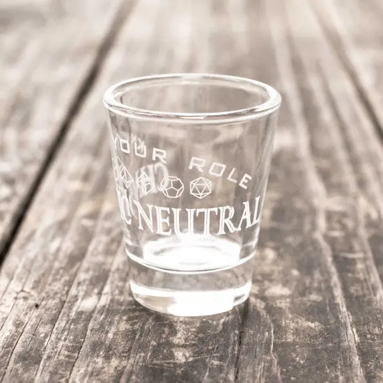 2oz Chaotic Neutral - Know Your Role - Shot Glass {3}