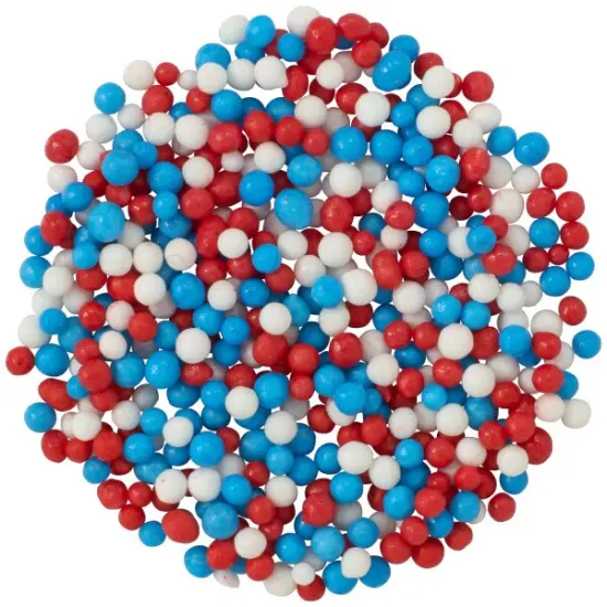 Red, White and Blue Nonpareils Sprinkles {2}