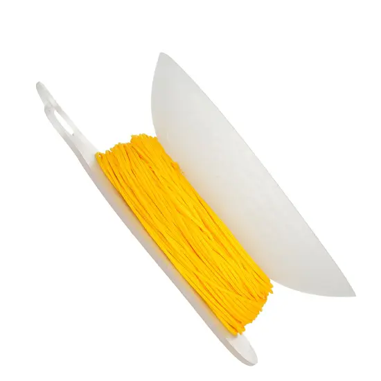 John Bead Lovely Knots 1mm Asian Knotting Cord with Bobbin, 50yds Yellow {3}