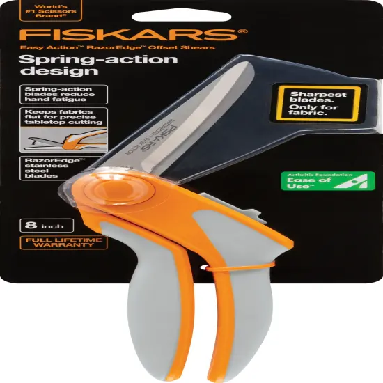 Fiskars RazorEdge Easy Action Tabletop Fabric Shears 8" {1}