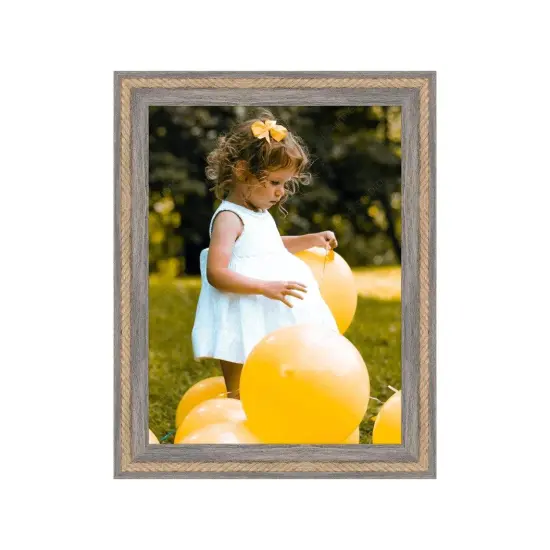 Nantucket NauticalRustic Gray Picture Frames With Rope {2}