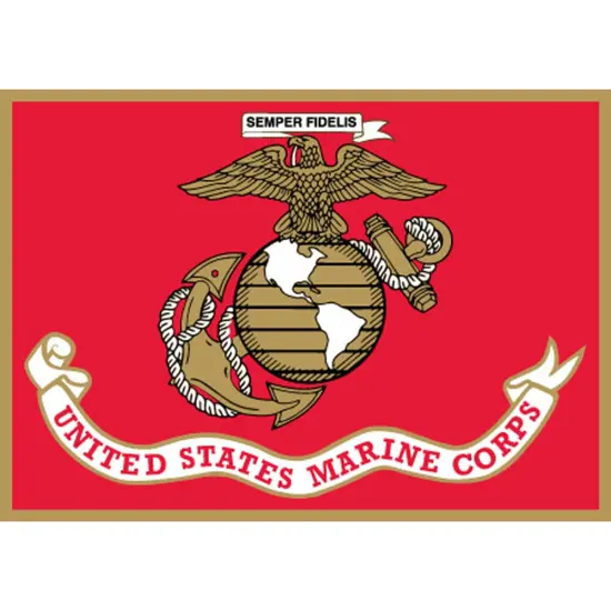 EagleEmblems P16296 Pin-USMC,Flag (Lrg) (1.5'') {1}