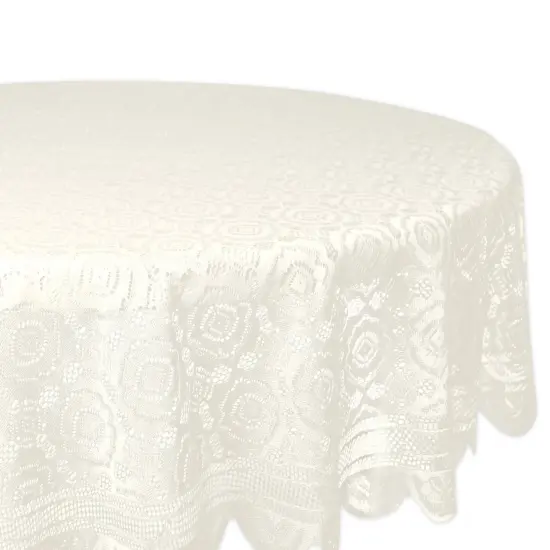 DII Black Nordic Lace Table Runner {1}