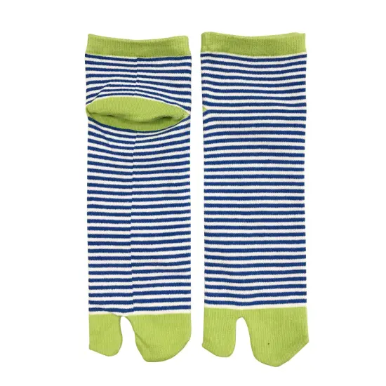 Wrapables Tabi Flip-Flop Socks (Set of 3), Stripes {4}