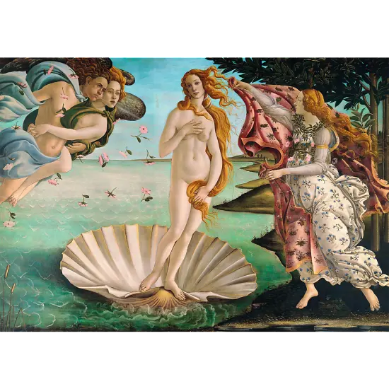 1000 Piece Jigsaw Puzzles, The Birth of Venus, Botticelli, Goddess of Love and Beauty, Greek Mythology, Adult Puzzles, Trefl 10589 {2}