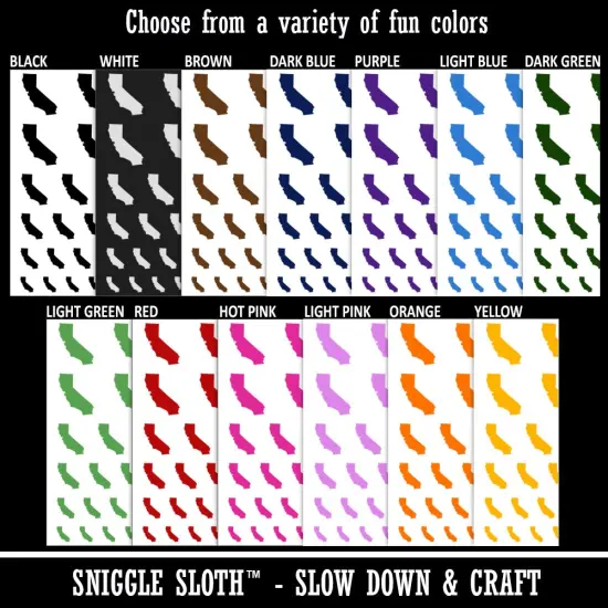 California State Silhouette Temporary Tattoo Water Resistant Fake Body Art Set Collection Light Blue {2}