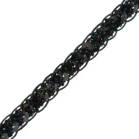 10 Yards of Thea Sequin Braid Cord Trim | 10 yard cut Silver {2}