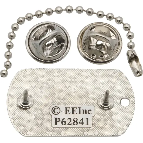 U.S. Army 2nd Infantry Division Dog Tag Style Pin 1" {2}