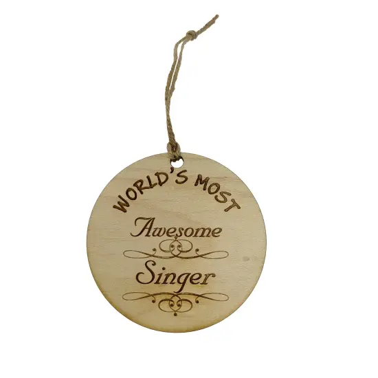 Worlds most Awesome Singer - Ornament {1}