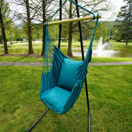 Calloway Mills Tropical Teal Hammock Chair {2}