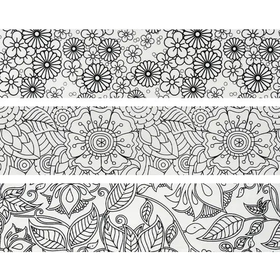 Wrapables Coloring Washi Masking Tape, 30mm x 5M, Set of 3 {3}