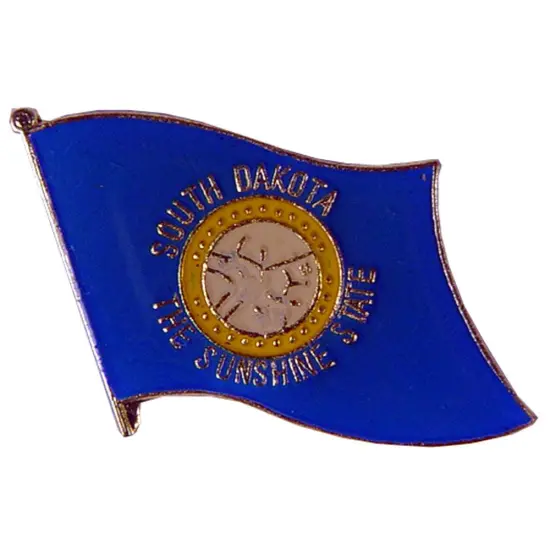 South Dakota Flag Pin 1" {1}