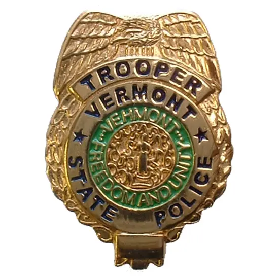 Vermont State Police Badge Pin 1" {1}
