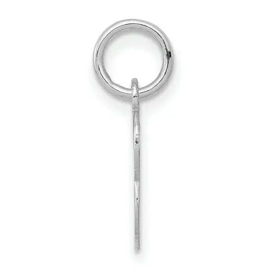 Sterling Silver Small Initial Letter B Charm Pendant Jewerly 19mm x 8mm {3}