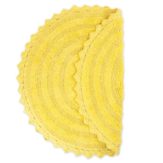 DII White Large Oval Crochet Bath Mat {2}