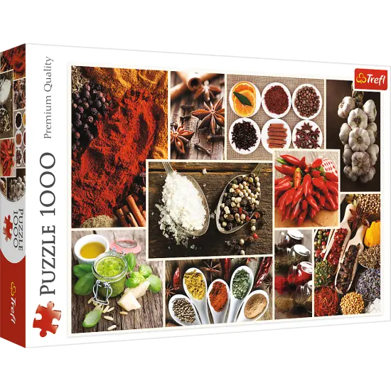 1000 Piece Jigsaw Puzzles, Spices, Food Puzzles, Collage Puzzles, Adult Puzzles, Trefl 10470 {1}