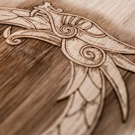Celtic Dragon - Cutting Board 14''x9.5''x.5'' Bamboo {2}