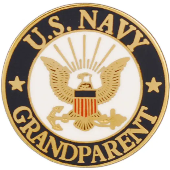 Eagle Emblems Pin-Usn Logo, Grandparent (1-1/4") {1}