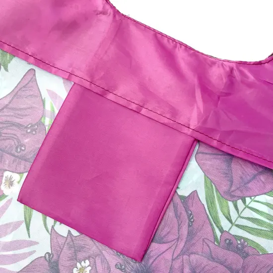 Wrapables AllyBag Collection Reusable Shopping Bag Purple Bougainvillea {3}
