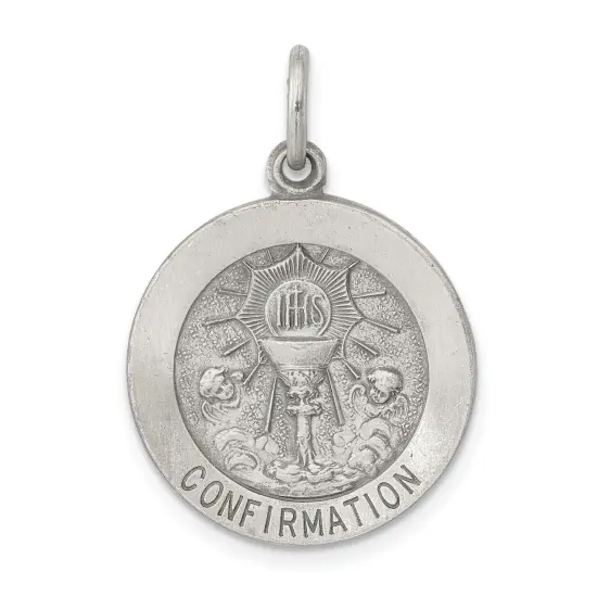 Sterling Silver Confirmation Medal {1}