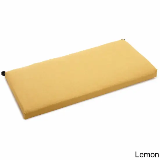 45-inch by 19-inch Outdoor Spun Polyester Loveseat Cushion - Lemon {1}