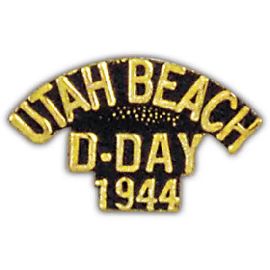 WWII D-Day Utah Beach Pin 1" {1}