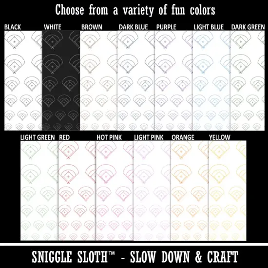 Baseball Softball Field Diamond Aerial View Temporary Tattoo Water Resistant Fake Body Art Set Collection Dark Green {2}
