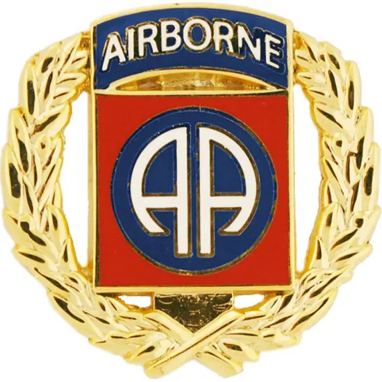 U.S. Army 82nd Airborne with Wreath Pin 1" {1}