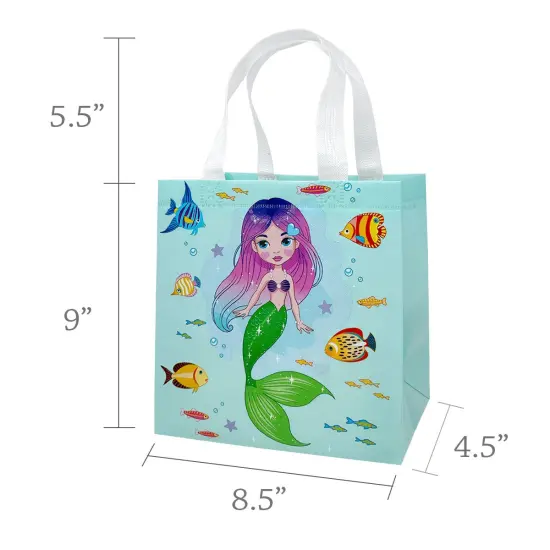 Wrapables Non-Woven Reusable Gift Bags with Handles for Parties, Birthdays, Favors and Treats (Set of 8) Assorted {2}