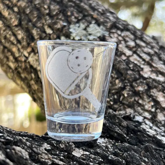 2oz PickleBall Shotglass LASER {1}