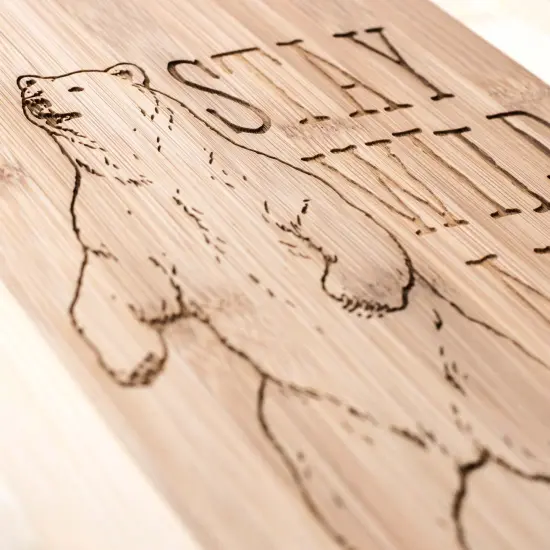 Stay Wild and Free - Bear - Cutting Board {3}