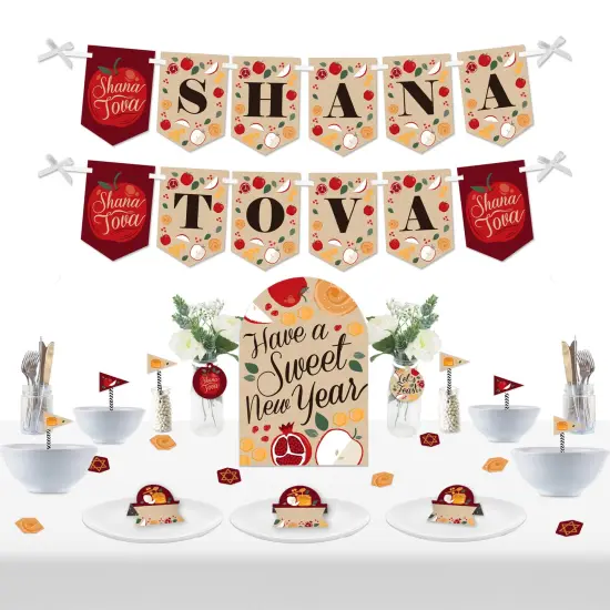 Big Dot of Happiness Rosh Hashanah - DIY Jewish New Year Party Shana Tova Signs - Snack Bar Decorations Kit - 50 Pieces {1}