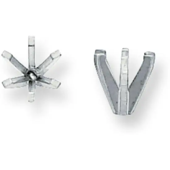 Platinum 6 Prong Round High & Heavy Setting 4.6mm {1}