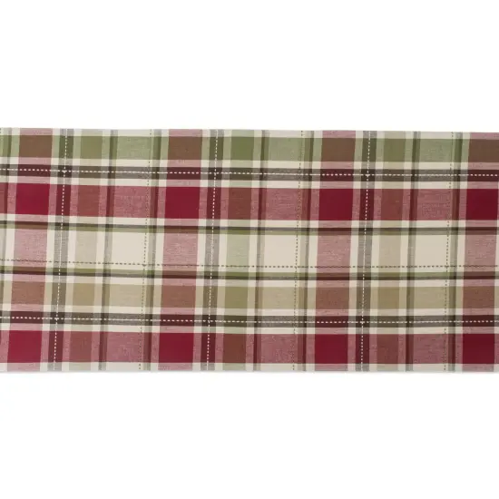 DII Homespun Plaid Table Runner 13x108 {2}