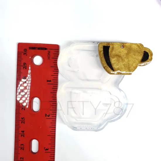 Coffee Cup/ Taza Caf&eacute; Dangle Mold 1.48in(C1) {3}
