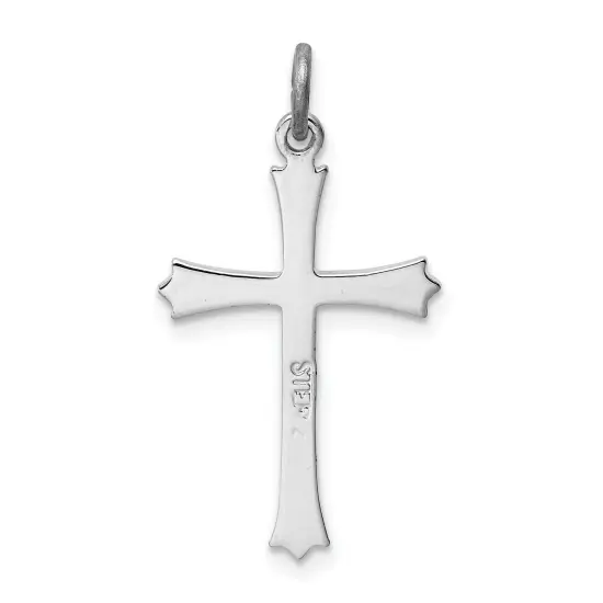 Sterling Silver Cross Charm Jewerly 22mm x 15mm {4}