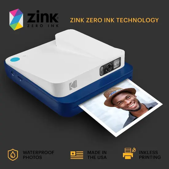 Kodak Zink Photo Paper 3.5x4.25", Zink Paper Compatible with Kodak Smile Classic Instant Camera {4}
