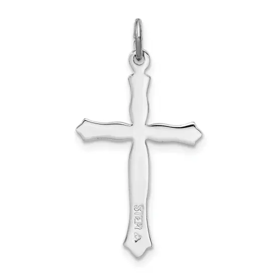 Sterling Silver & Vermeil Cross Charm Jewerly 26mm x 16mm {3}