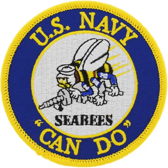 U.S. Navy Seabees Can Do Patch 3"  {1}