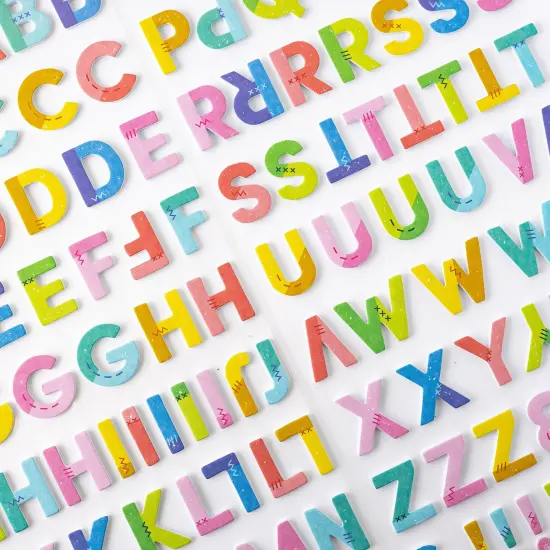 Paige Evans Blooming Wild Thickers Stickers 144/Pkg-Gathered Alpha/Foam & Cardstock {3}