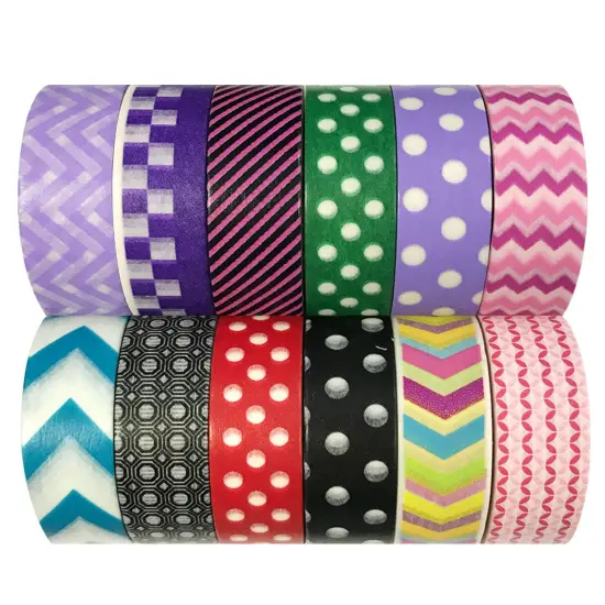 Wrapables WPSET71 Washi Masking Tape Collection (Set of 12) {1}