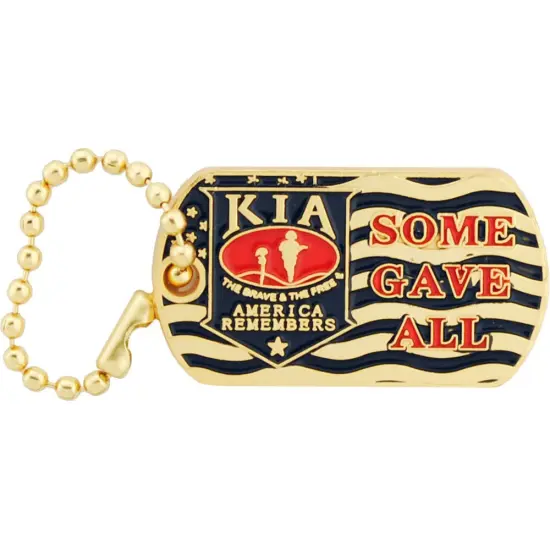 EagleEmblems P15990 Pin-Kia, Honor Dog Tag, (1-1/4") {1}