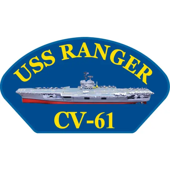 U.S. Navy USS Ranger CV-61 Patch 2 1/4" x 4" {1}