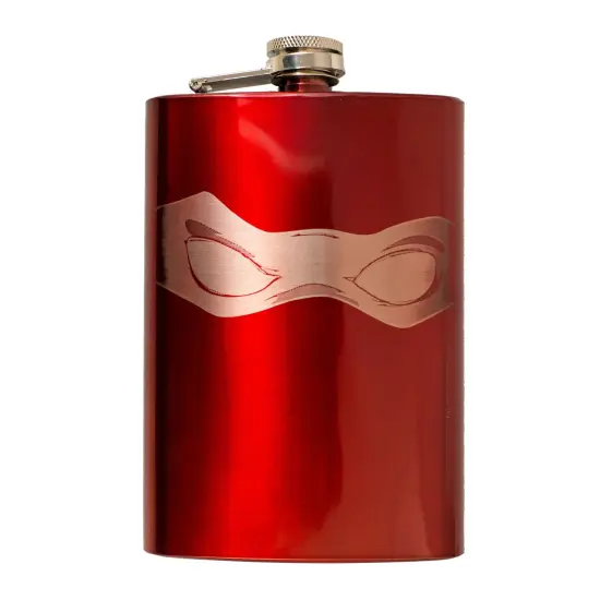 8oz RED Ninja Mask Flask {1}