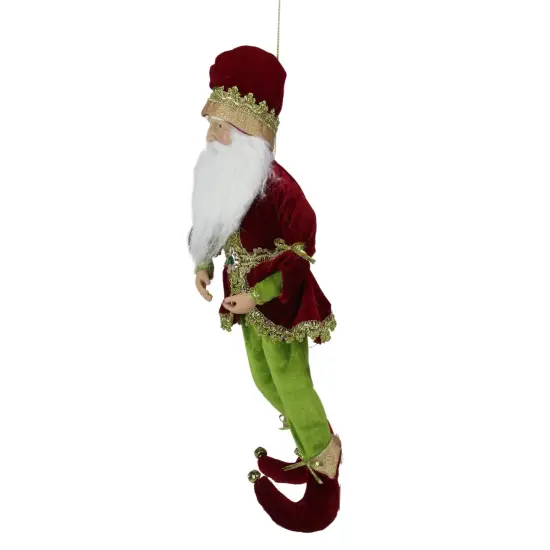 Northlight Whimsical Elf Hanging Christmas Figure - 18" - Red and Green {3}
