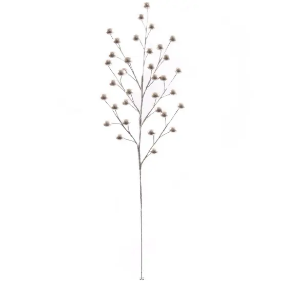 Metallic Pearl Berry Spray 19" with 35 Luscious Berries - 48-Pack for Elegant Christmas Floral Arrangements, Weddings, and Holiday Decor - 2024 Christmas Collection, Floral Home by Artificial Flowers {1}