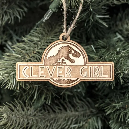 Ornament - Clever Girl - Raw Wood 2x4in {1}